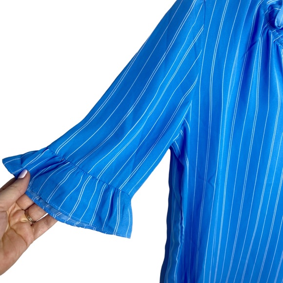 Banana Republic blue blouse size small L - Picture 5 of 5